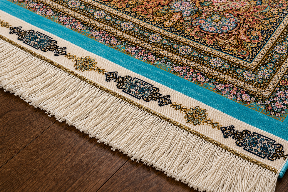 Thumbnail: Azure Paradise-Blue Vintage Rug