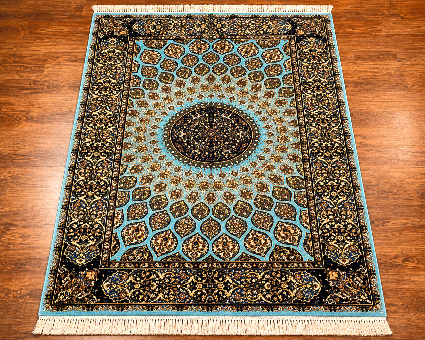 Azure Radiance - Silk Rug Collection