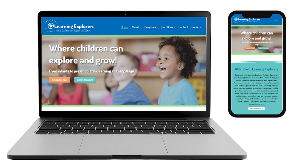 Web Design for a Daycare in East Bethel MN