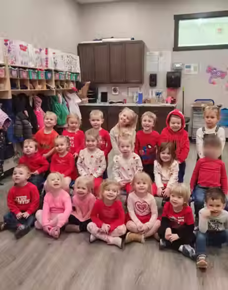 Kids posing for a special photo on an event day
