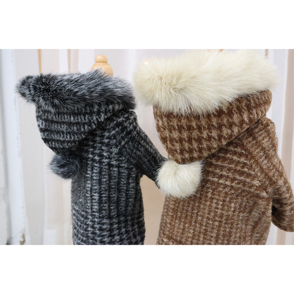 Thumbnail: Plaid Fur Lined Hoodie