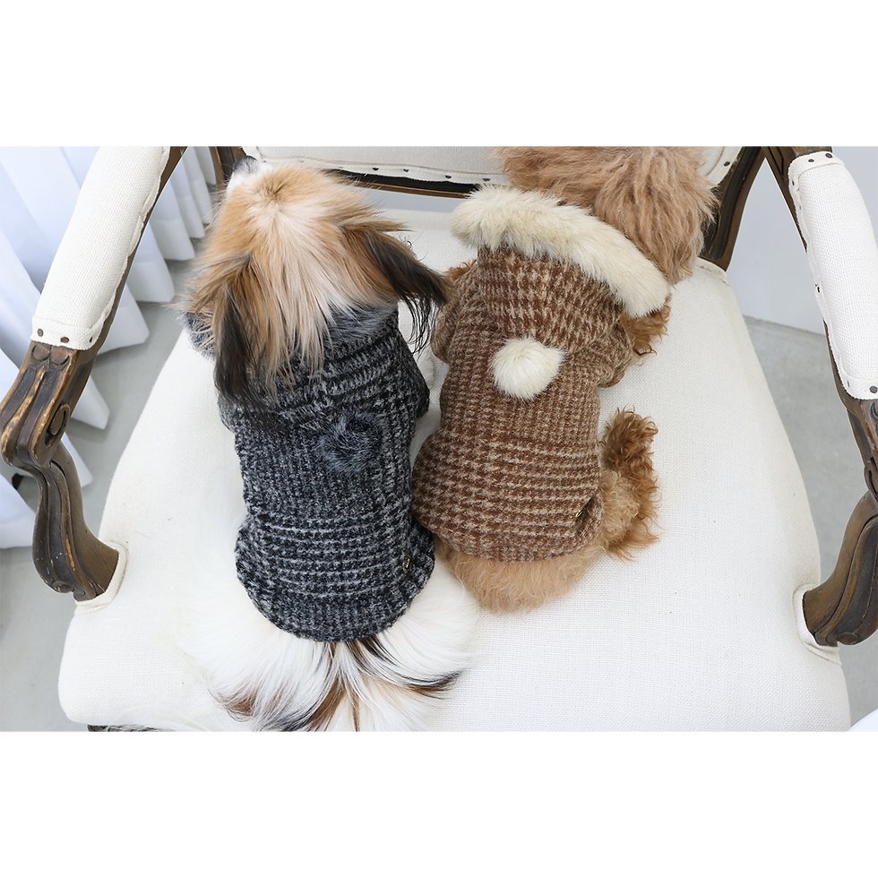Thumbnail: Plaid Fur Lined Hoodie
