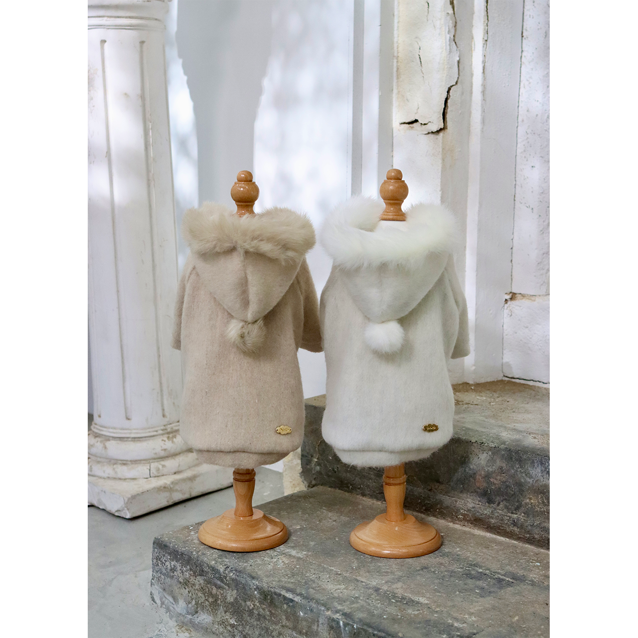 Sweat à capuche doublé de fourrure