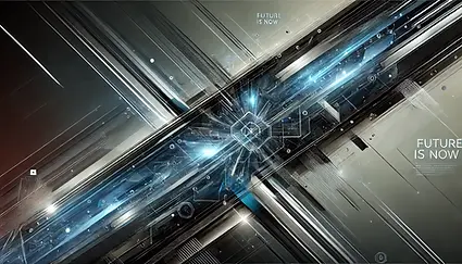DALL·E 2024-11-12 12.06.23 - A futuristic, abstract banner image with a theme of 'The Futu