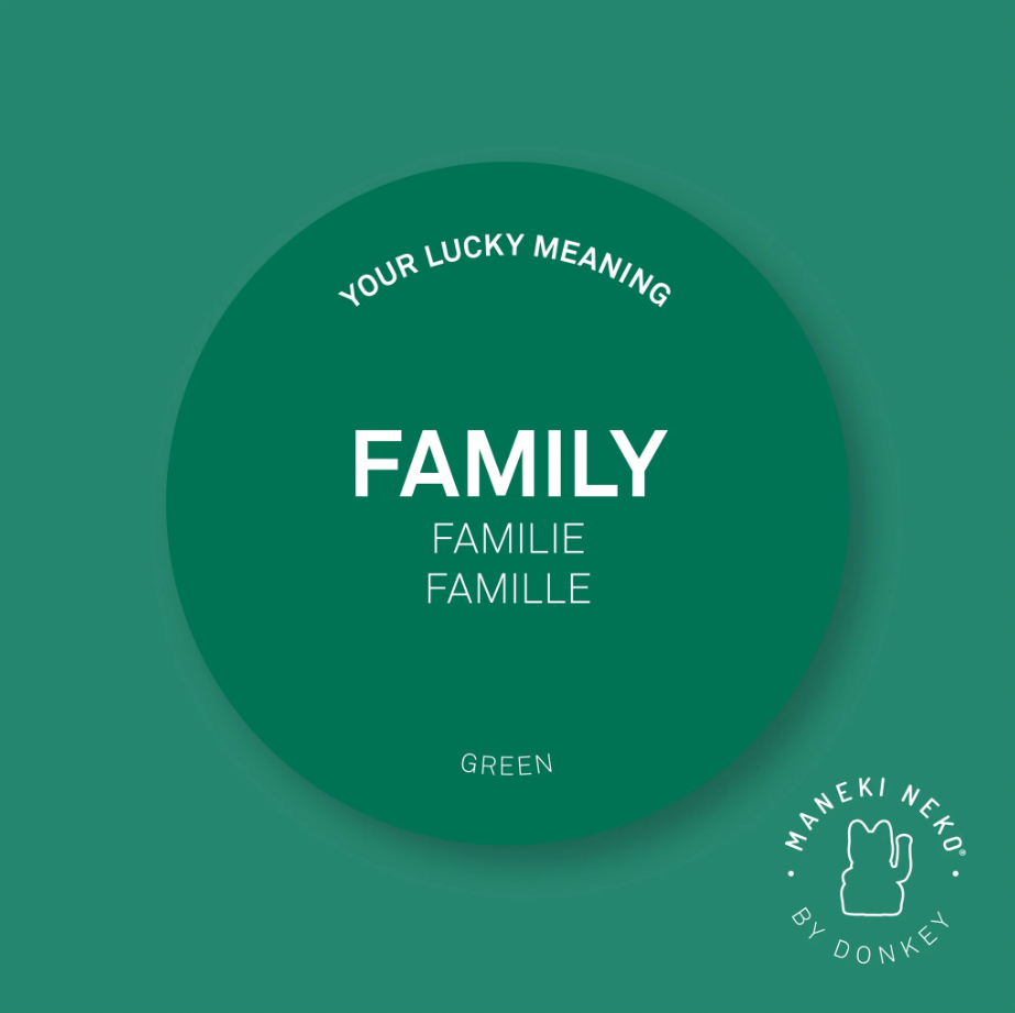 Thumbnail: Lucky Cat - Green - Family