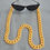 Thumbnail: Cabana Ray Glasses Chain - Sunshine Yellow