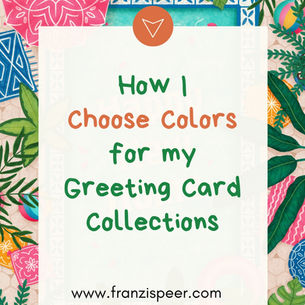 How I choose colors for my greeting card illustrions