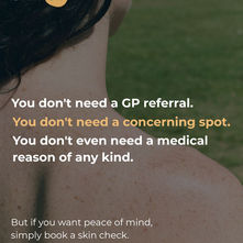 Close-up of a person's neck and shoulder outdoors, representing someone who has booked a skin check at SkinGP Woodend without needing a GP referral or a specific concern.