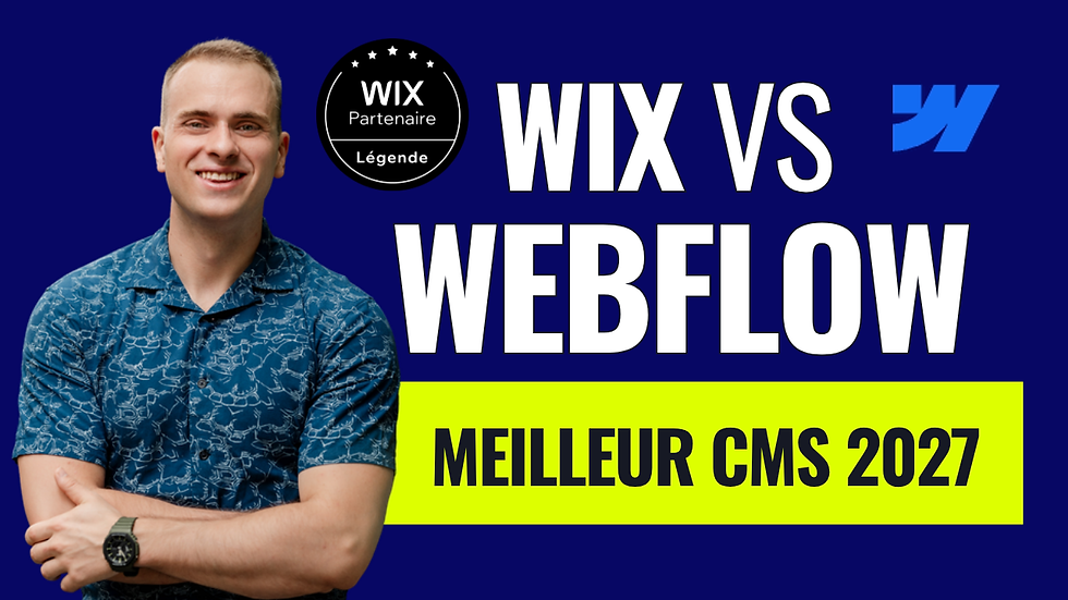 Wix vs Webflow : comparatif des deux outils pour créer un site professionnel