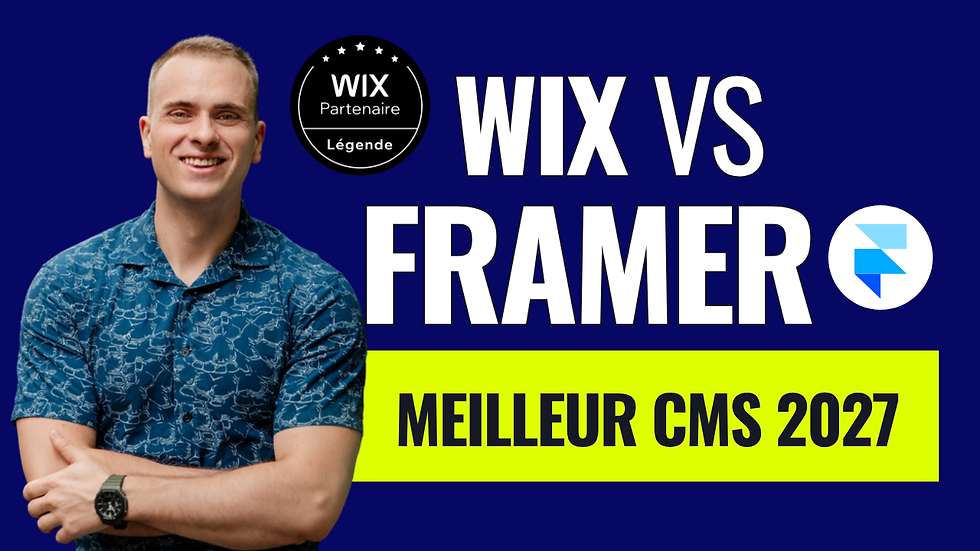 Wix vs Framer : comparatif des deux outils pour créer un site vitrine