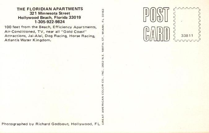 my postcard 1983 by helicopter in southeast Florida