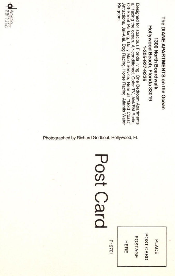 my postcard 1983 by helicopter in southeast Florida