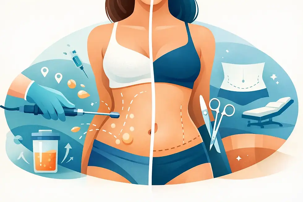 ¿Liposucción o abdominoplastia? Elige bien