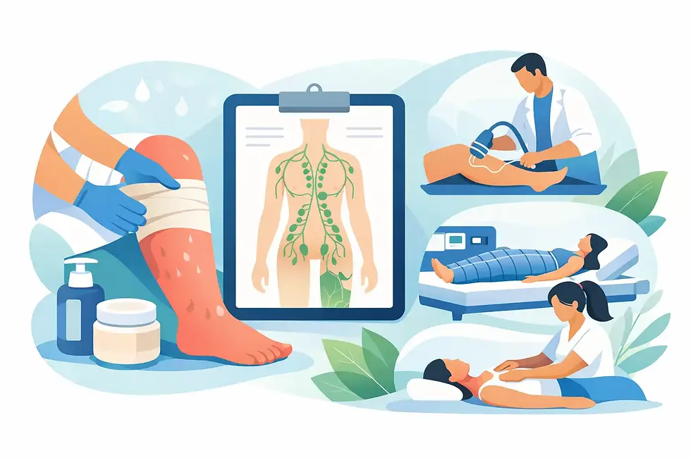 Mejores tratamientos para linfedema secundario