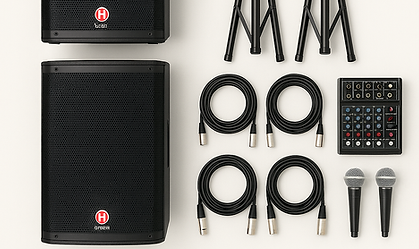 Live audio equipment for rent