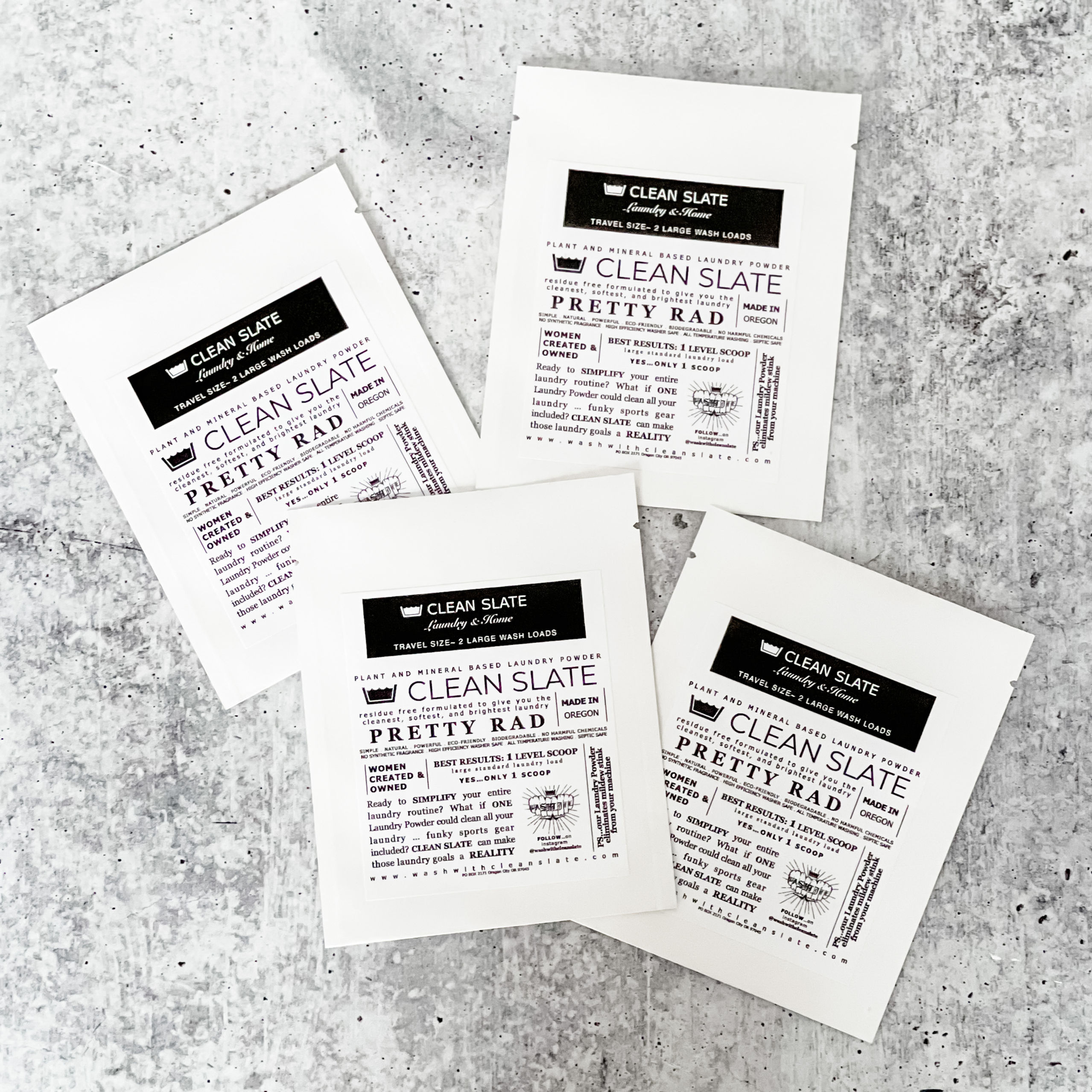 Laundry Powder TRAVEL SIZE  - 2 loads