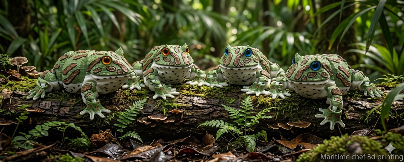 Articulated Pacman Frog β Mossy Camo Edition