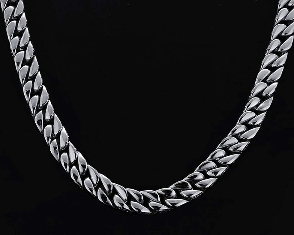 Thumbnail: 13MM WAVE DESIGN ON THE SIDE CUBAN CHAIN