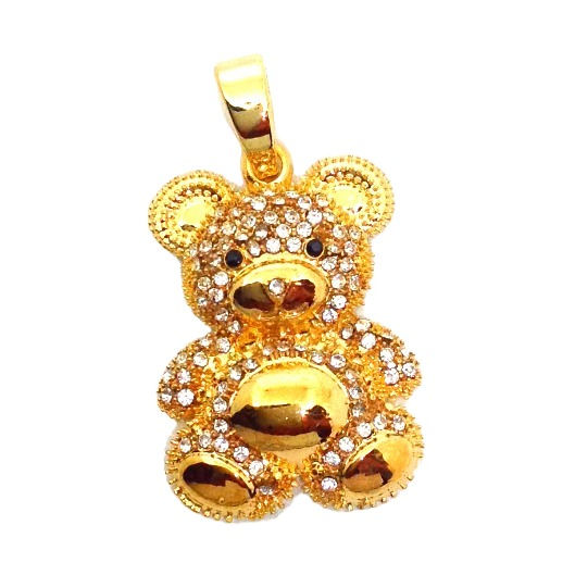 Thumbnail: TEDDY BEAR PENDANT GOLD