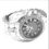 Thumbnail: ROMAN NUMBERAL MICRO PAVE FACE BEZEL WATCH PLATINUM