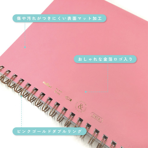 【あちょん@】 グランミュゼ 木箱入り リングノート ペンセット ピンク あちょん@様専用】 グランミュゼ 木箱入り リングノート ペン