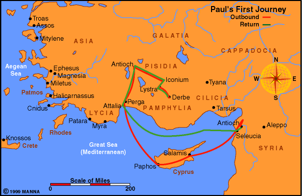 Pauls-1st-missionary-journey