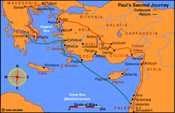 Pauls-2nd-missionary-journey