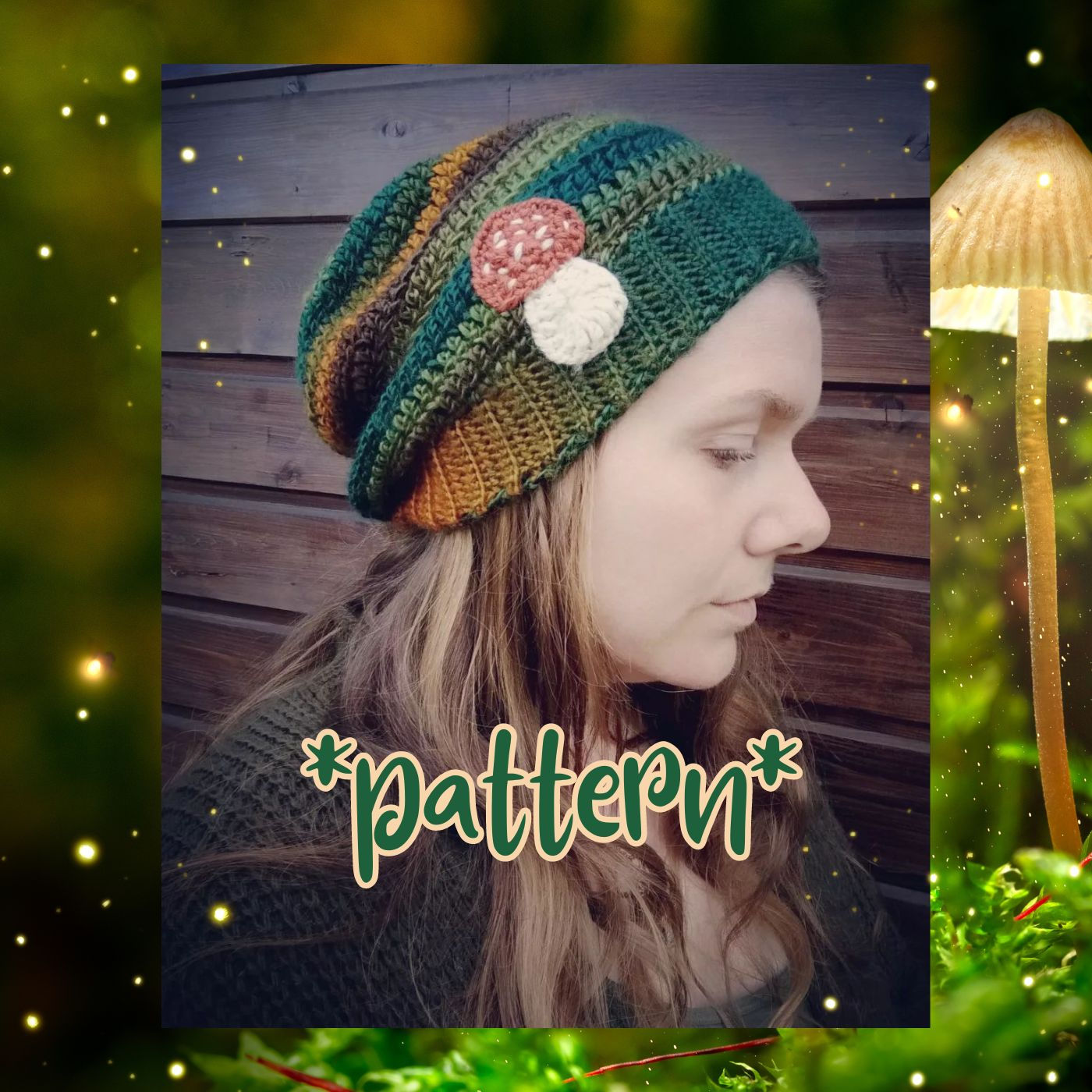 Mushroom Slouchy Beanie