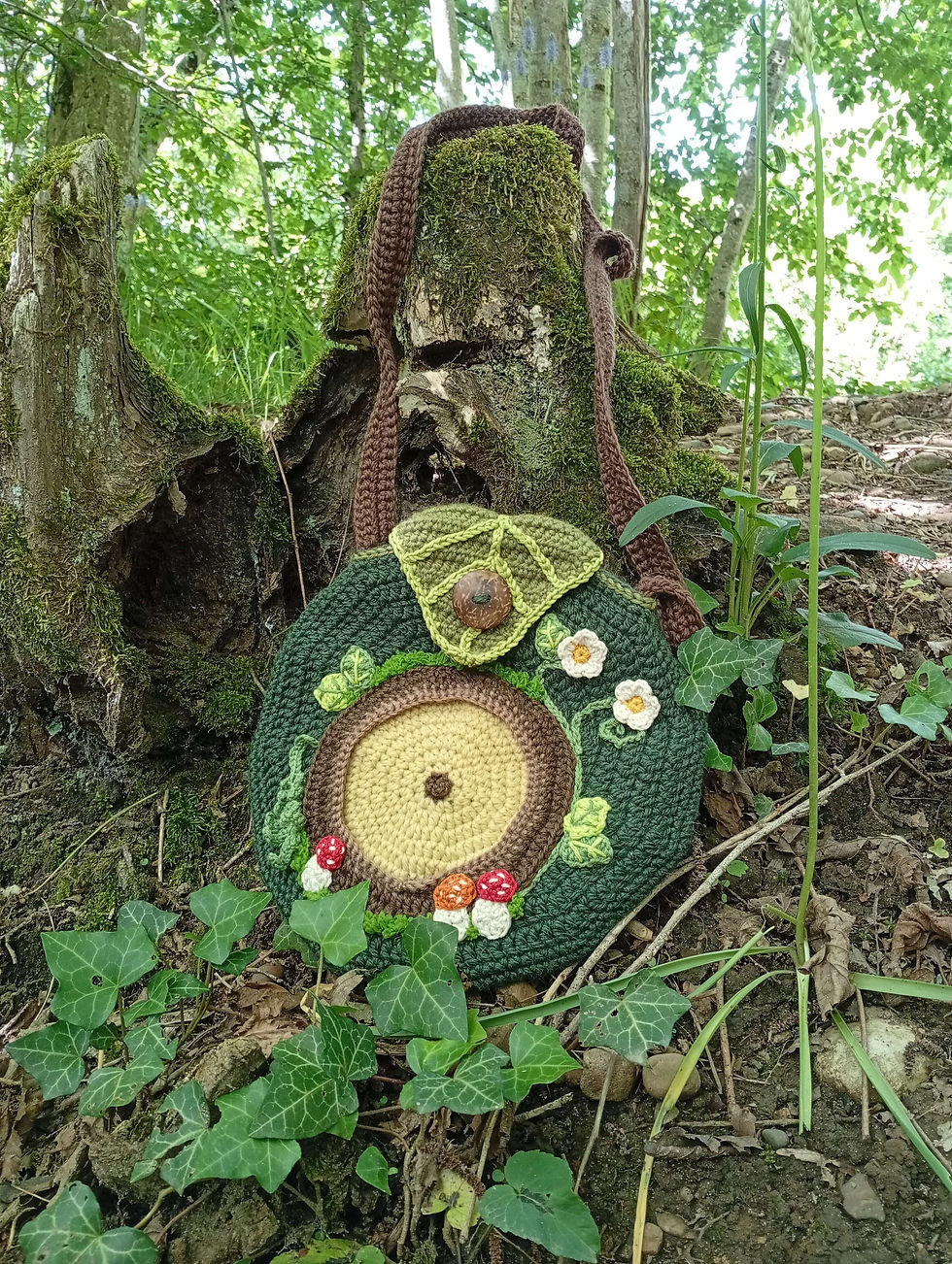 Thumbnail: Round Door Crossbody Bag