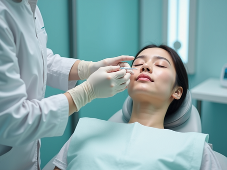 Modern Korean clinic room ready for mini facial lifting