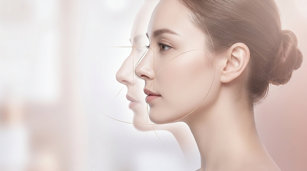 Elegant close-up portrait of an Ewoman