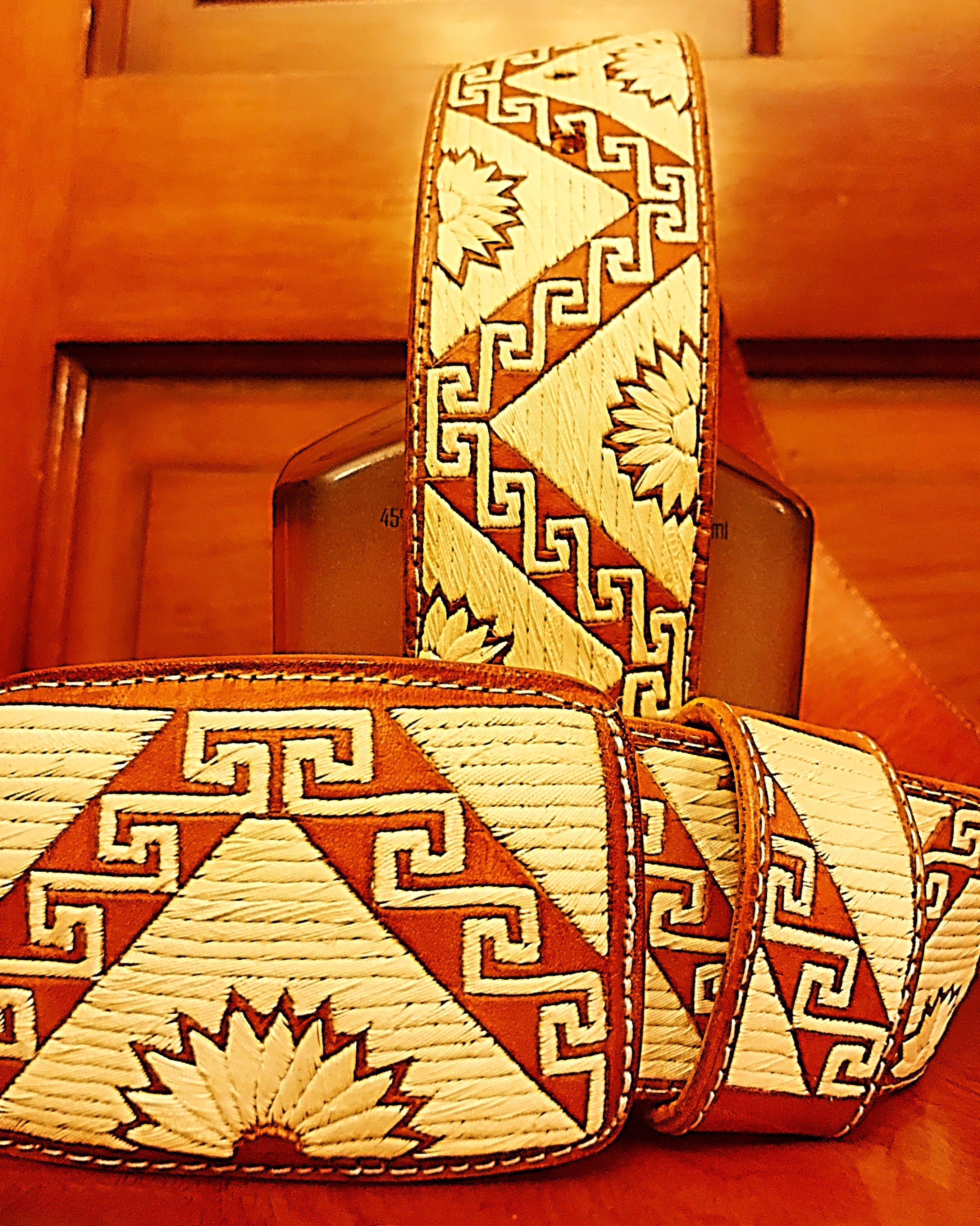 Brown Piteado Belt