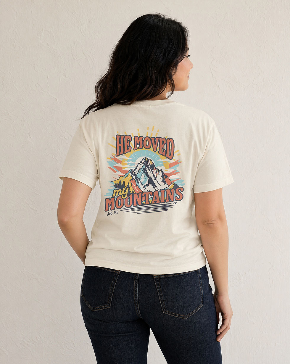 He Moved My Mountains Christian T-Shirt