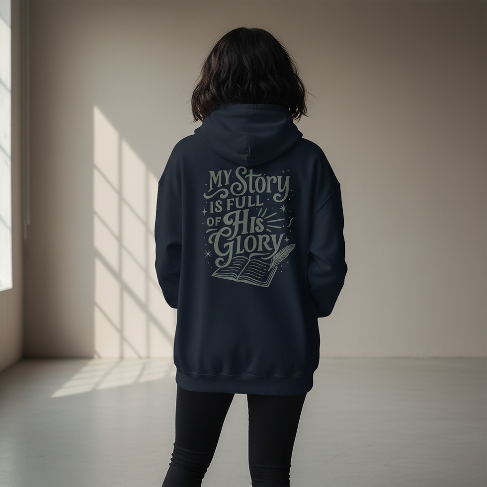 My story, His Glory Christian Hoodie