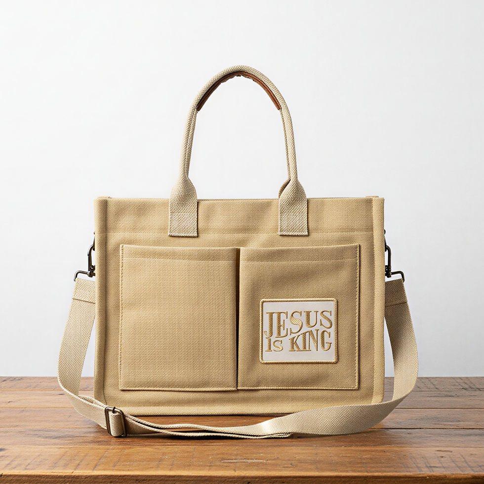 Jesus Is King Bible Bag