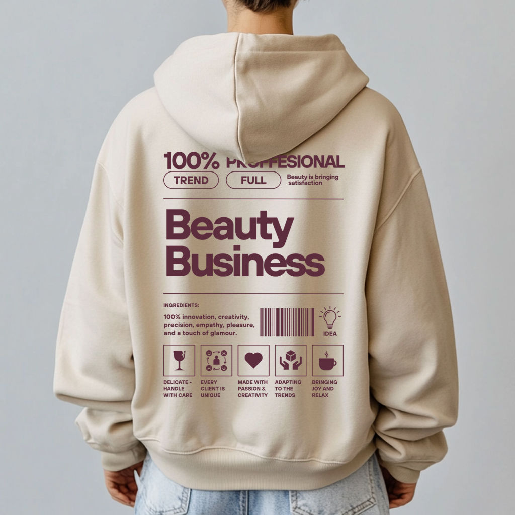 Bluza z kapturem unisex Beauty Business