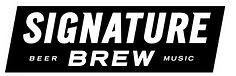 Signature Brew text in black box