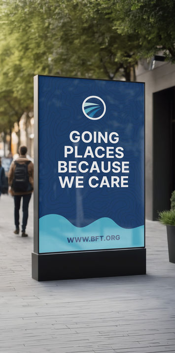 Ben Franklin Transit backlit promotional outdoor signage