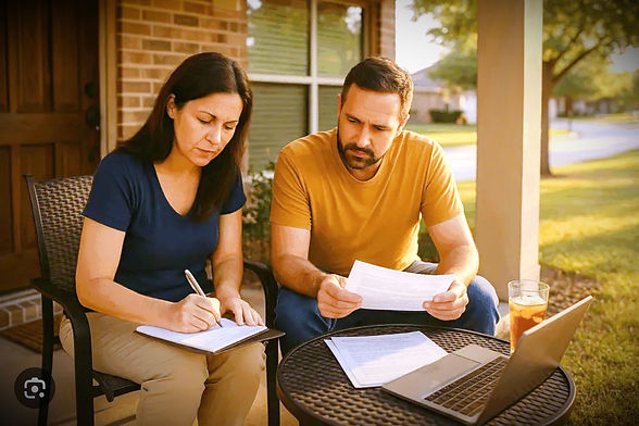 Man & woman at computer