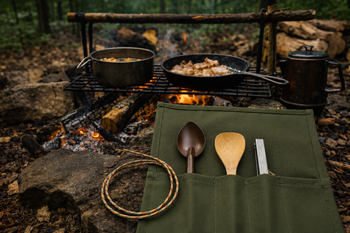 Campcraft Utensil Roll | Waxed Canvas
