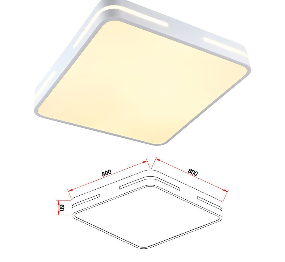 CCT 80CM 130W צמוד תקרה טורינו  לד קוטר לבן