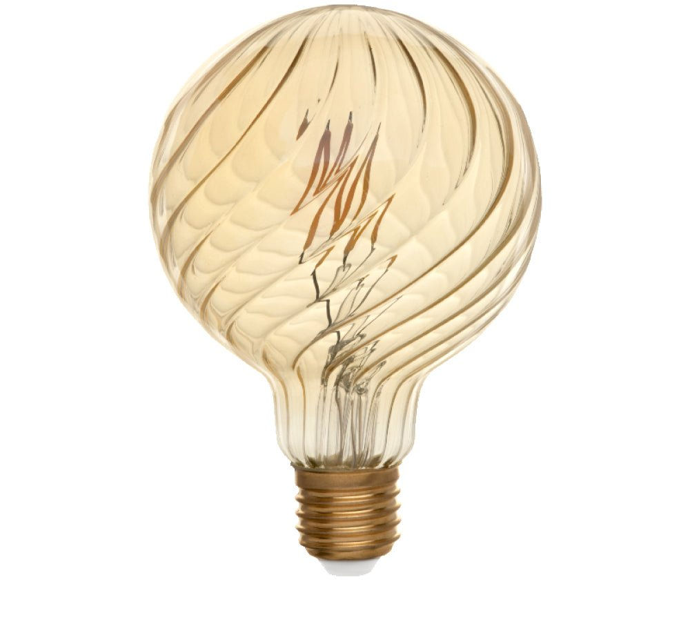 נורת LED דקורטיבית אמבר QQ-95 E27, 4W, 2700K
