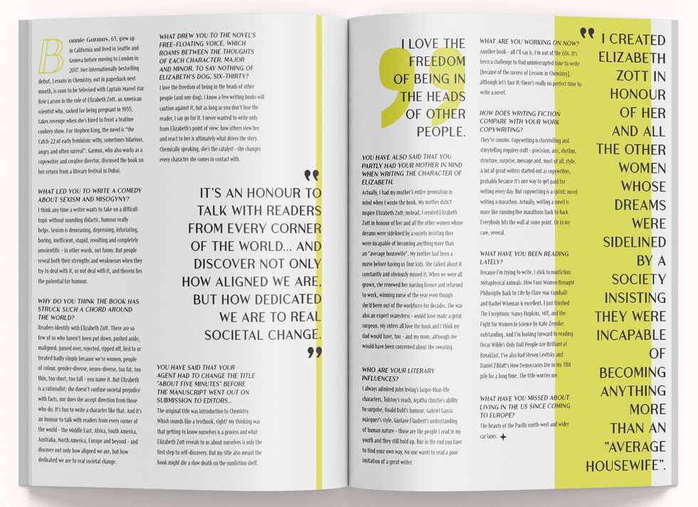 Interview spread