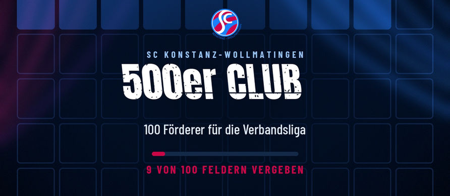 Der 500er Club: 100 Förderer für die Verbandsliga