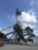 Concrete Plant After Sandblasting, Priming, & Painting