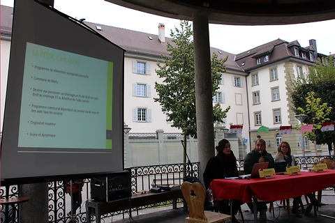 Présentation du PITSC lors des 10 ans de l'Association Trait d'Union à Fribourg