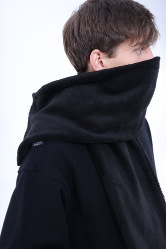小物 antwort fleece scarf black antwort fleece scarf black