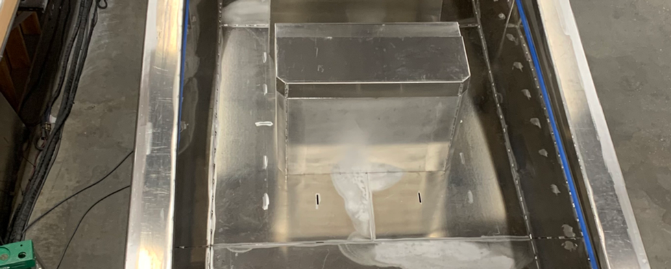 aluminum center console