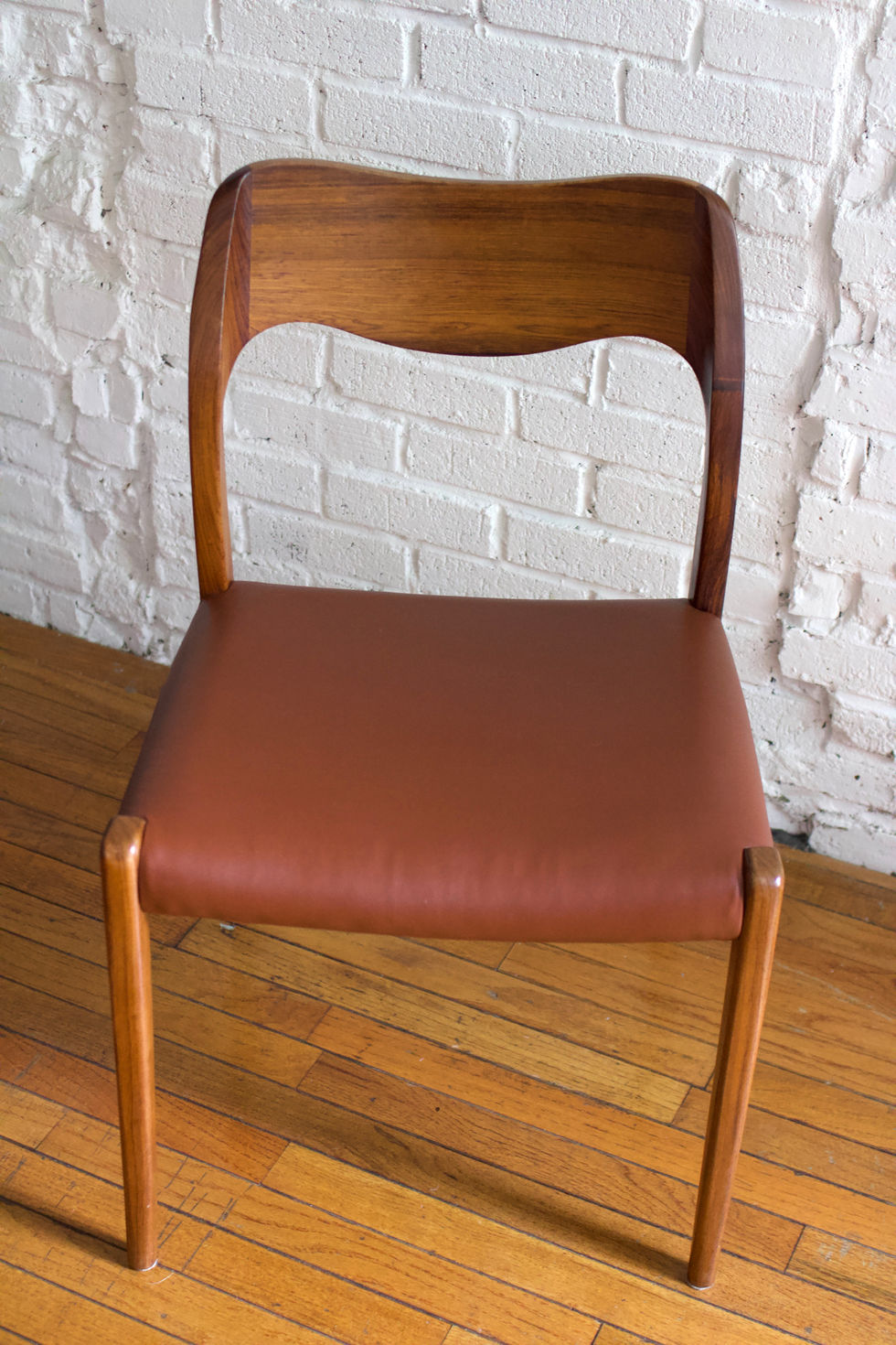 Set of 4 Niels Moller Model 71 Teak & Leather Dining Chairs