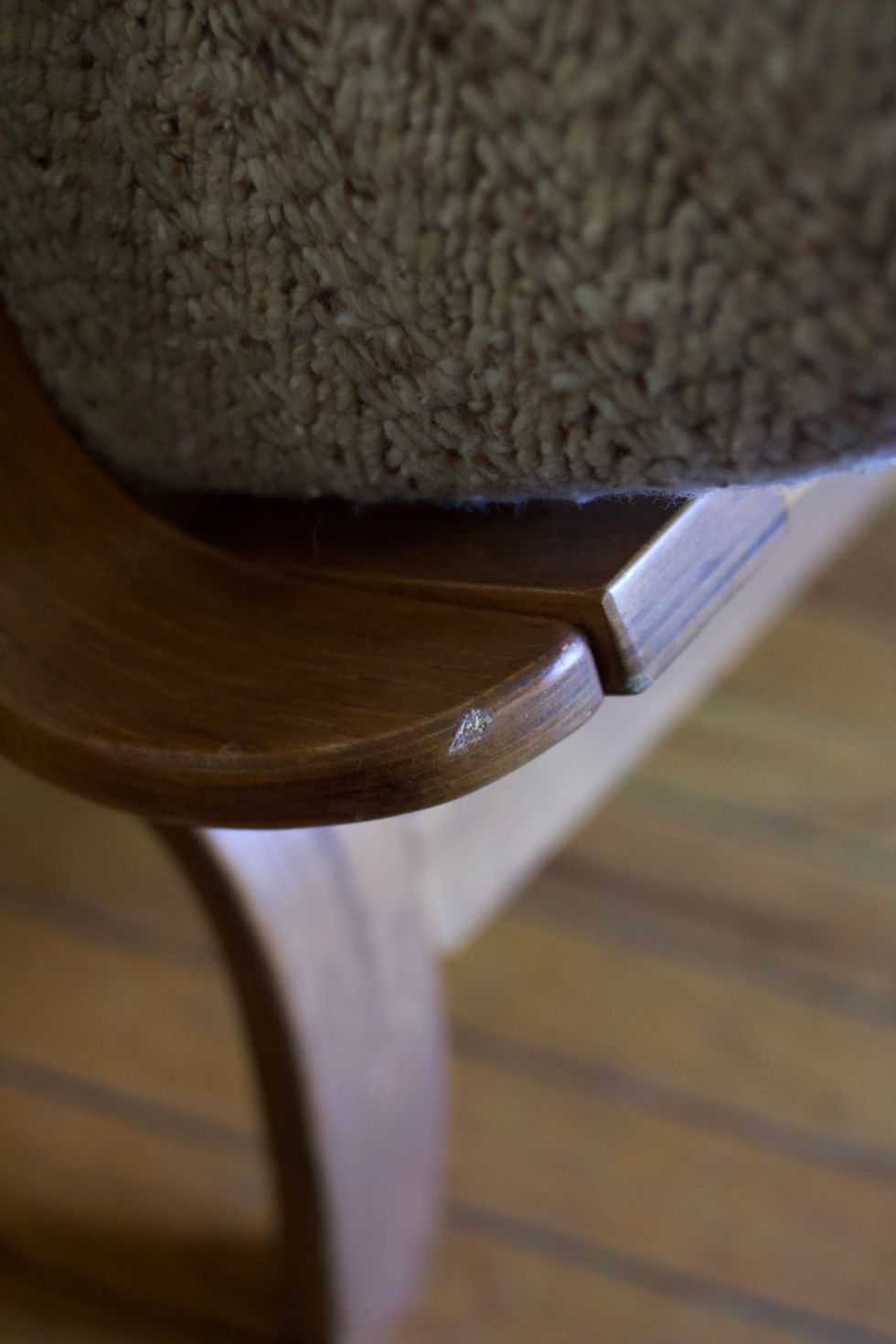 Charlton Bentwood Mid-Century Modern Lounge Chair And Ottoman